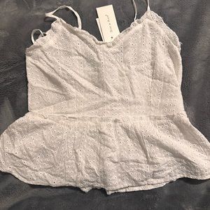 Sim & Sam white tank top